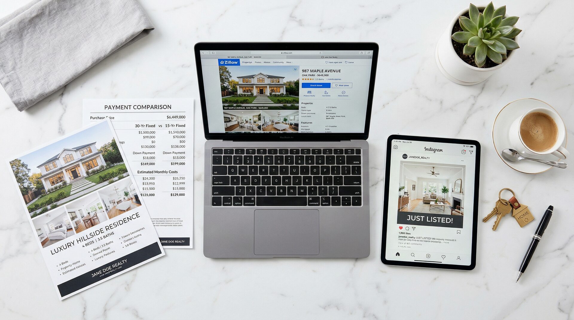 Listing marketing support for agents